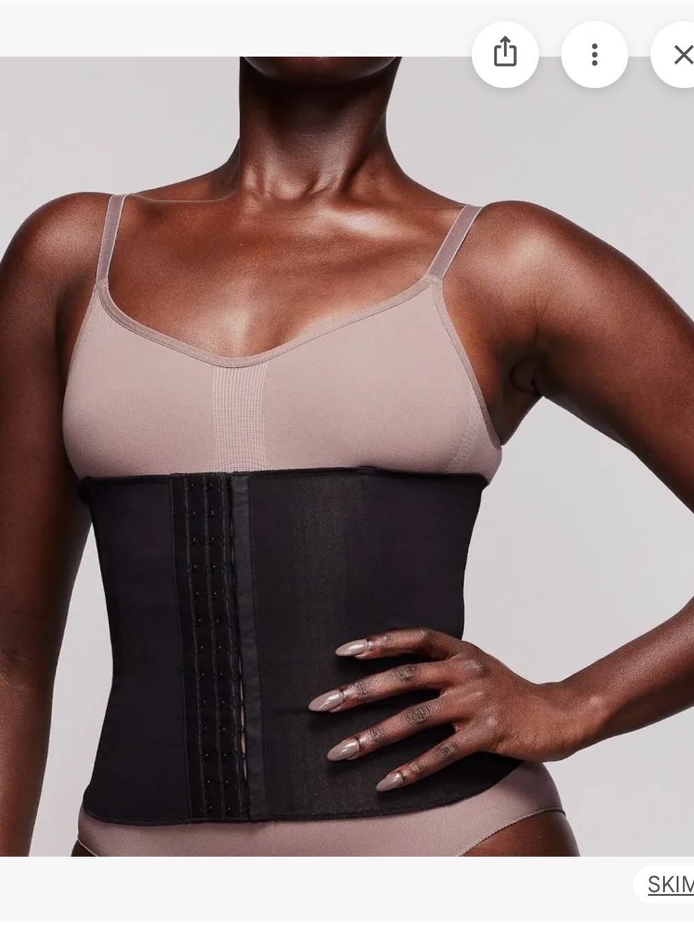 SKIMS Black Waist Trainer Shaper